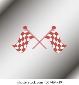 Racing flag icon.
