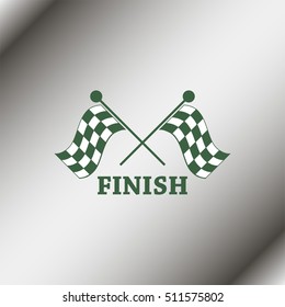 Racing flag icon.