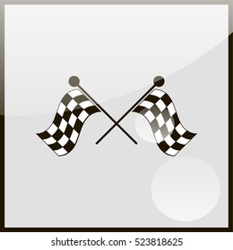 Racing flag icon.