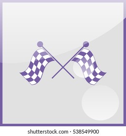Racing flag icon.