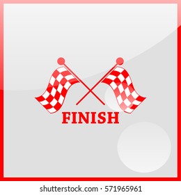 Racing flag icon.