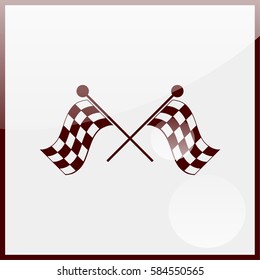 Racing flag icon.