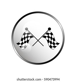 Racing flag icon.