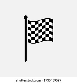 Icono de indicador de carrera diseñado en un estilo plano