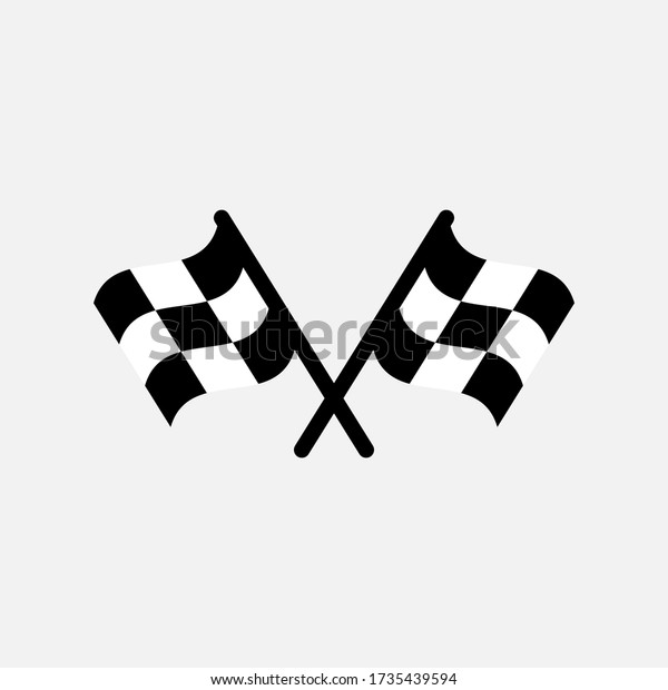 Racing flag icon\
designed in a flat\
style