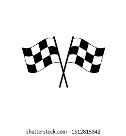 racing flag icon/ finish flag