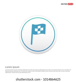 Racing Flag Icon Hexa White Background icon template