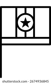 Logotipo de la Imagen del icono de la bandera de carreras