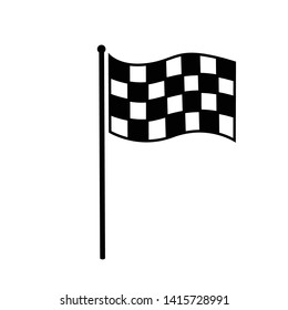 racing flag icon isolated flat web mobile icon vector on white background
