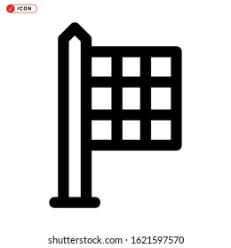 racing flag icon isolated sign symbol vector illustration - high quality black style vector icons
