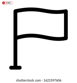 racing flag icon isolated sign symbol vector illustration - high quality black style vector icons
