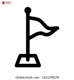 racing flag icon isolated sign symbol vector illustration - high quality black style vector icons

