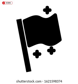 racing flag icon isolated sign symbol vector illustration - high quality black style vector icons

