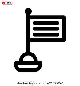 racing flag icon isolated sign symbol vector illustration - high quality black style vector icons

