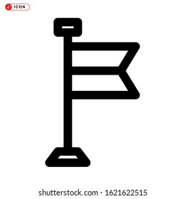 racing flag icon isolated sign symbol vector illustration - high quality black style vector icons
