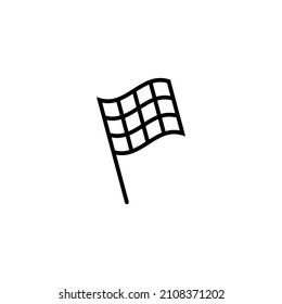 Racing flag icon. race flag sign and symbol.Checkered racing flag icon