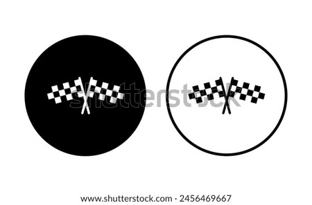 Racing flag icon set. race flag icon.Checkered racing flag icon