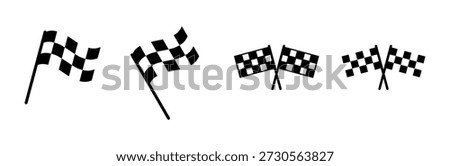 Racing flag icon set. race flag icon.Checkered racing flag icon