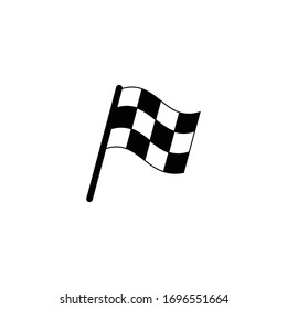 racing flag icon, racing flag sign and symbol vector design