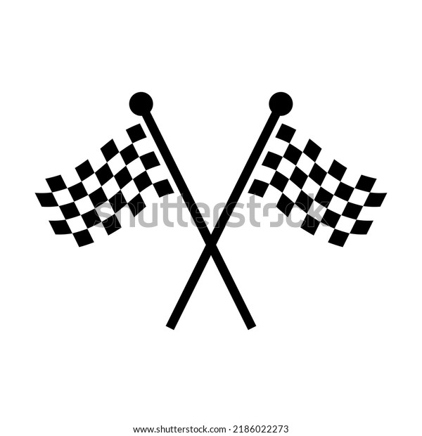 racing flag icon\
racing start finish\
vector