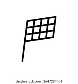 Racing flag icon symbol for apps and websites. race flag sign and symbol.Checkered racing flag icon