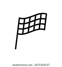 Racing flag icon symbol for apps and websites. race flag sign and symbol.Checkered racing flag icon