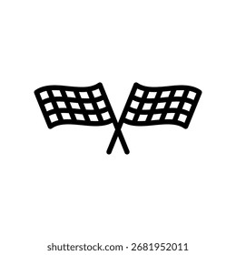 Icono de la bandera de carreras para App y Sitios web. signo y símbolo de la bandera de carrera. Icono de la bandera de carreras a cuadros