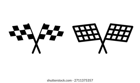 Icono de la bandera de carreras para App y Sitios web. signo y símbolo de la bandera de carrera. Icono de la bandera de carreras a cuadros