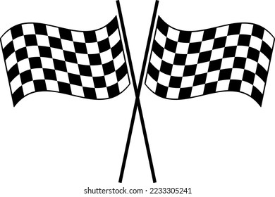 Racing Flag Icon Vector Design Template illustration on white background..eps