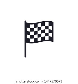 Racing Flag Icon Vector Illustration Eps