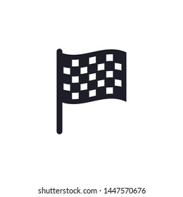Racing Flag Icon Vector Illustration Eps