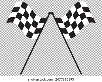 Racing flag icon vector illustration. Start symbol and simple  flag icon.