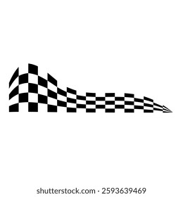 Racing flag icon vector. Racing illustration sign. Karting symbol or logo.