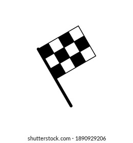 Racing flag icon vector. race flag icon.Checkered racing flag icon