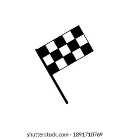 Racing flag icon vector. race flag icon.Checkered racing flag icon