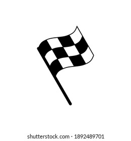 Racing flag icon vector. race flag icon.Checkered racing flag icon