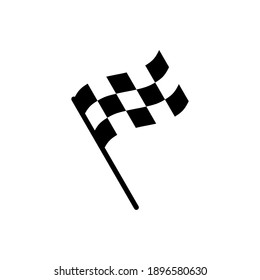Vector de icono de indicador de carreras. icono de la bandera de la carrera.Icono de la bandera de la carrera de control