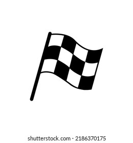 Racing flag icon vector. race flag icon.Checkered racing flag icon