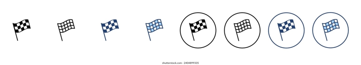 Racing flag icon vector. race flag sign and symbol.Checkered racing flag icon