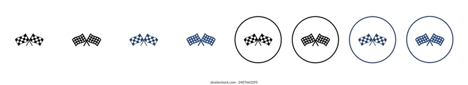 Racing flag icon vector. race flag sign and symbol.Checkered racing flag icon