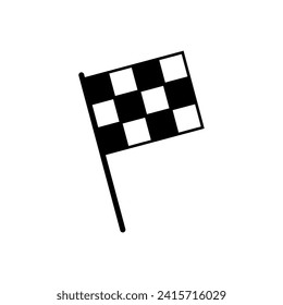 Racing flag icon vector. race flag icon.Checkered racing flag icon