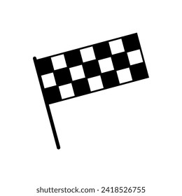 Vector de icono de indicador de carreras. icono de la bandera de la carrera.Icono de la bandera de la carrera de cuadros