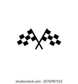 Racing flag icon vector. race flag sign and symbol.Checkered racing flag icon