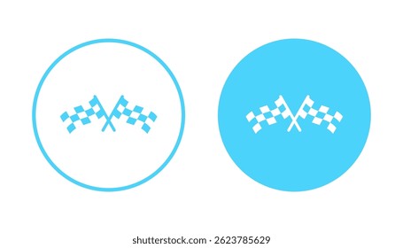 Racing flag icon vector. race flag sign and symbol.Checkered racing flag icon