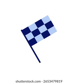 Ícone de bandeira de corrida vetor. símbolo de bandeira de corrida e símbolo.Checkered ícone de bandeira de corrida