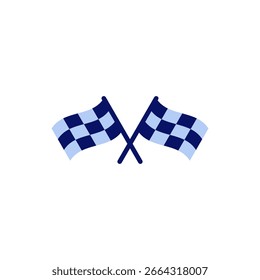 Ícone de bandeira de corrida vetor. símbolo de bandeira de corrida e símbolo.Checkered ícone de bandeira de corrida
