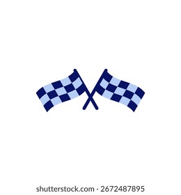 Icono de la bandera de carreras. Vector y símbolo de la bandera de carreras. Icono de la bandera de carreras a cuadros