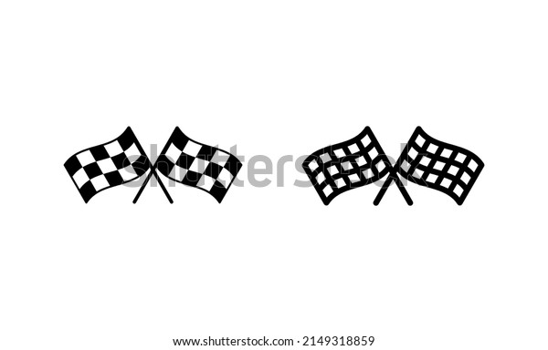 Racing flag icon vector. race flag sign and
symbol.Checkered racing flag
icon