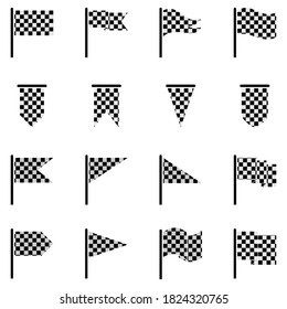 Vektorsymbol für Rennflagge