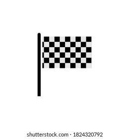 racing flag icon vector symbol